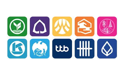รองรับทุกระบบธนาคาร
